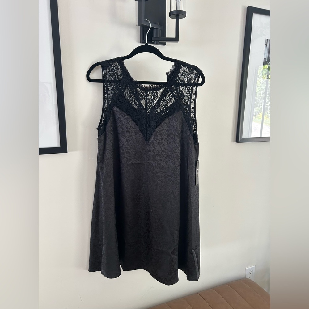 Lulu's Elegant Black Lace Mini Dress